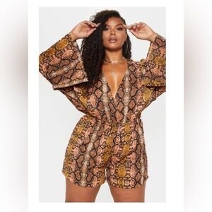 Snake Print Romper